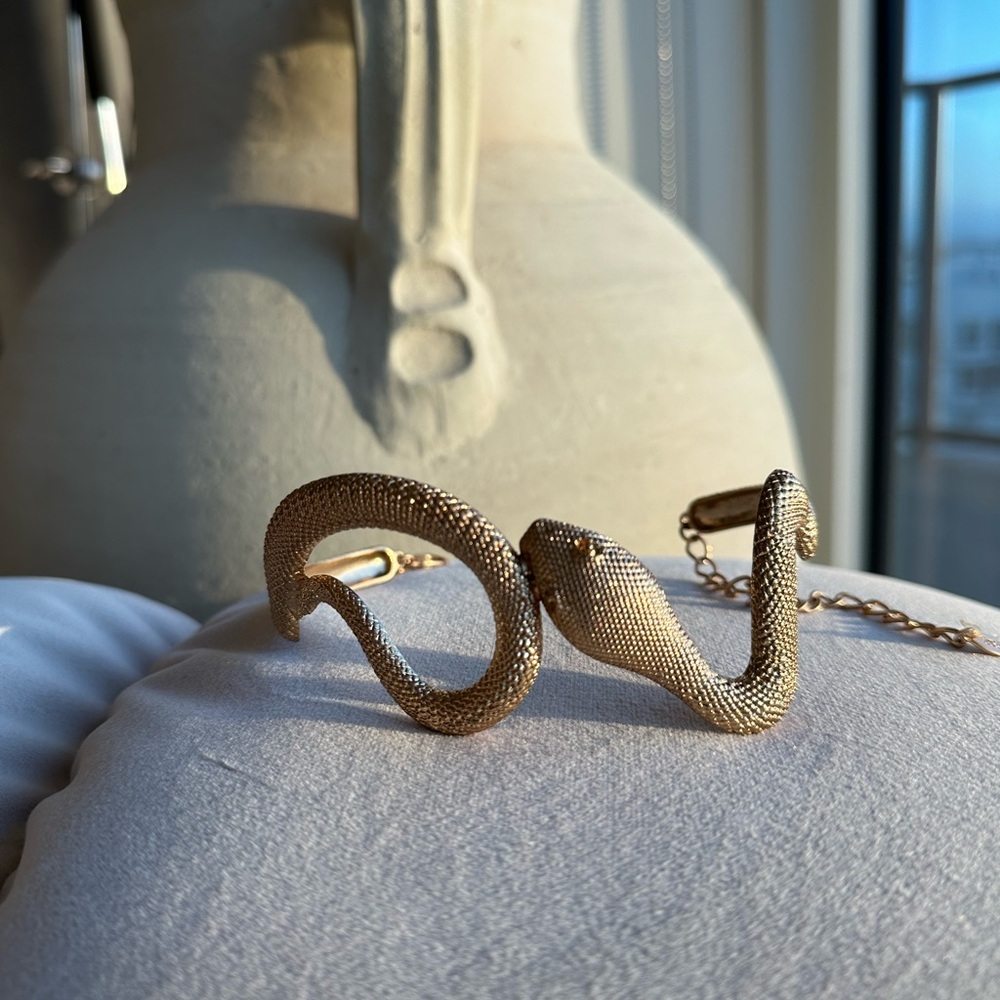 Gold Snake Necklace